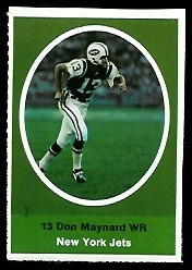 1972 Sunoco Stamps      439     Don Maynard